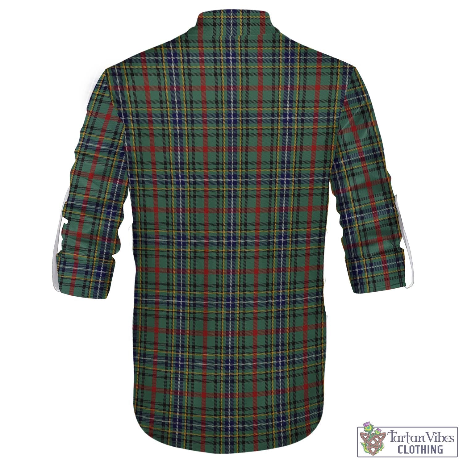 Tartan Vibes Clothing Bisset Tartan Men's Scottish Traditional Jacobite Ghillie Kilt Shirt