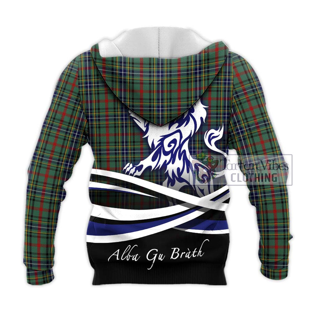 Bisset Tartan Knitted Hoodie with Alba Gu Brath Regal Lion Emblem - Tartan Vibes Clothing