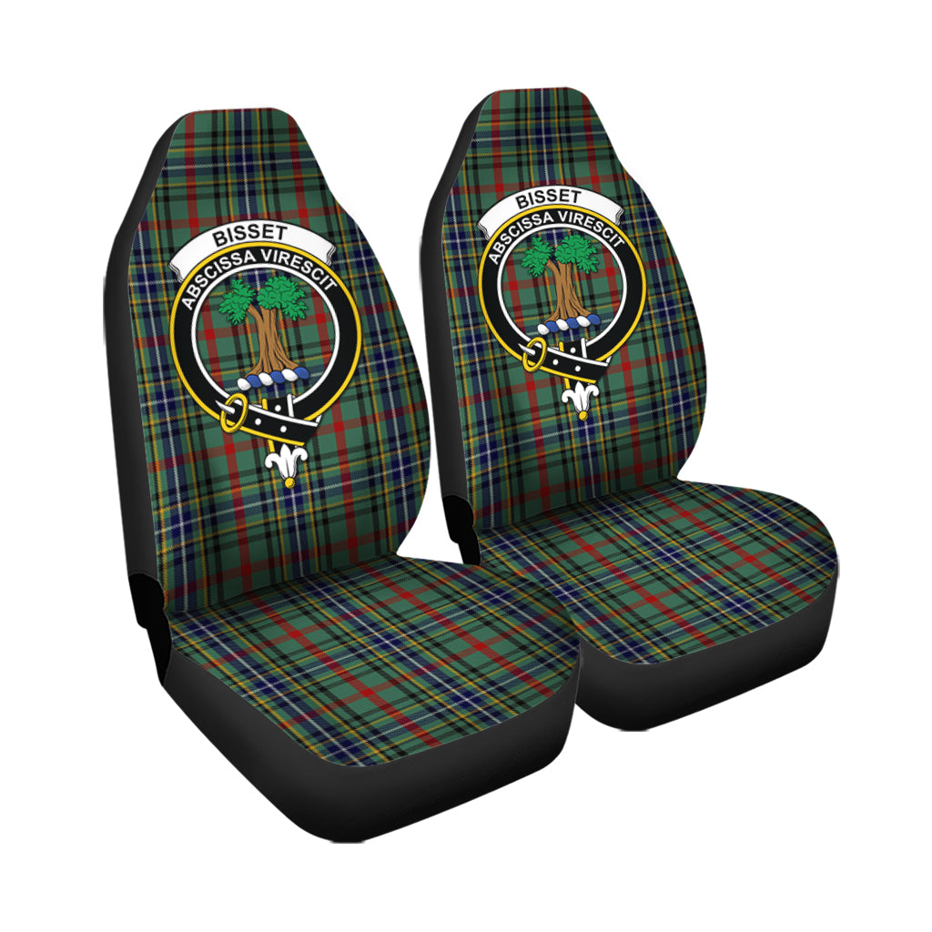 Bisset Tartan Car Seat Cover with Family Crest - Tartan Vibes Clothing
