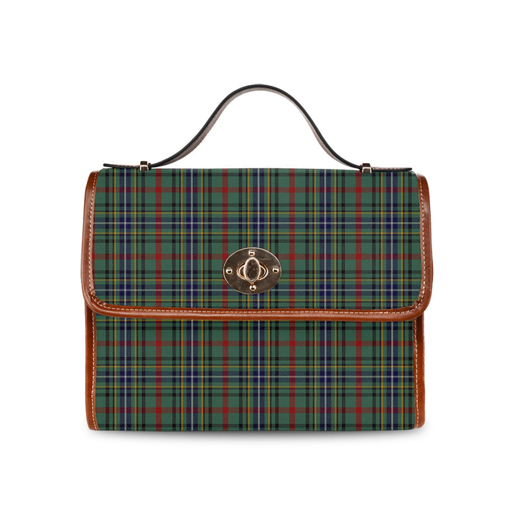 Bisset Tartan Leather Strap Waterproof Canvas Bag - Tartanvibesclothing