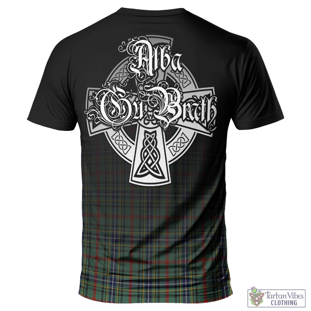 Tartan Vibes Clothing Bisset Tartan T-Shirt Featuring Alba Gu Brath Family Crest Celtic Inspired