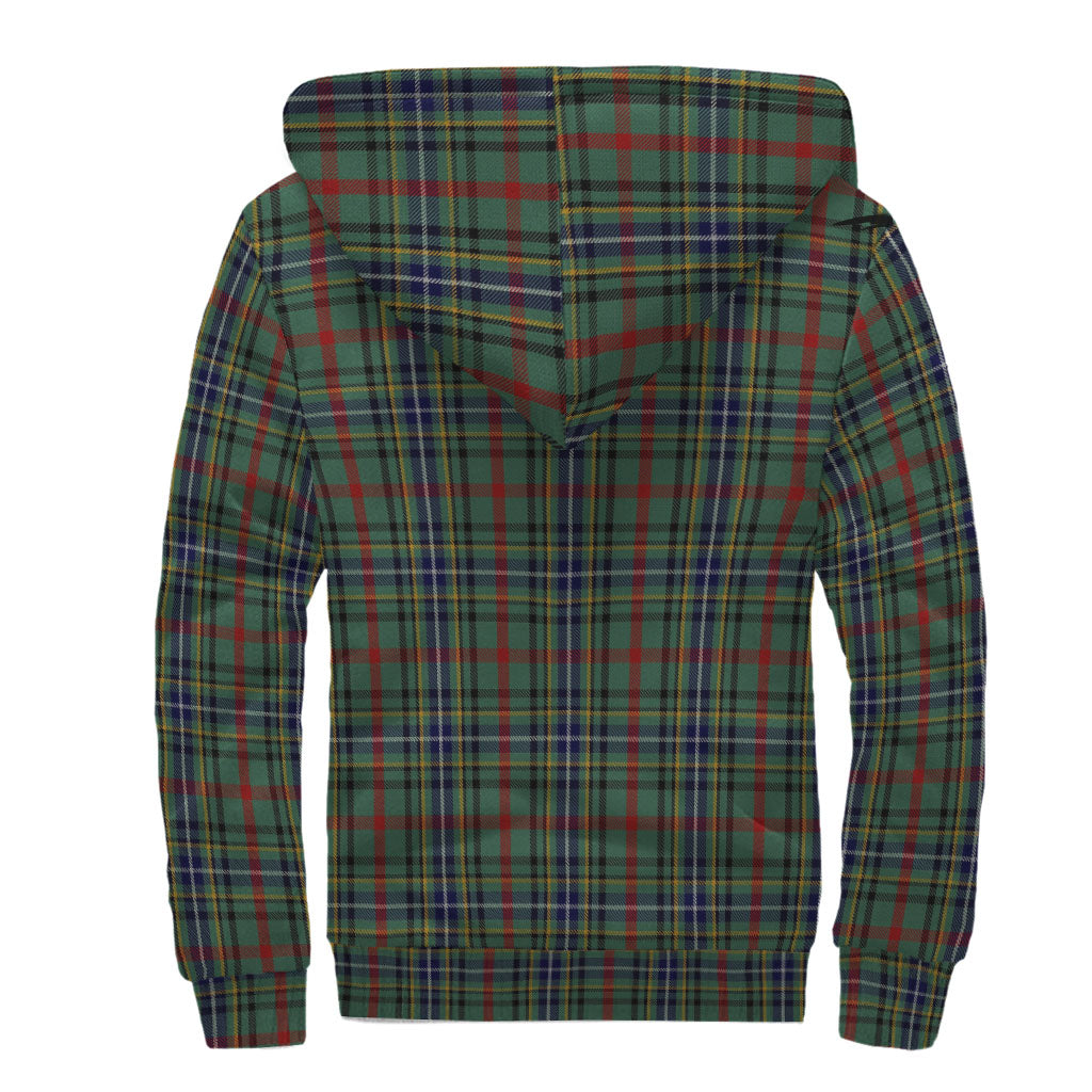 Bisset Tartan Sherpa Hoodie with Family Crest - Tartan Vibes Clothing