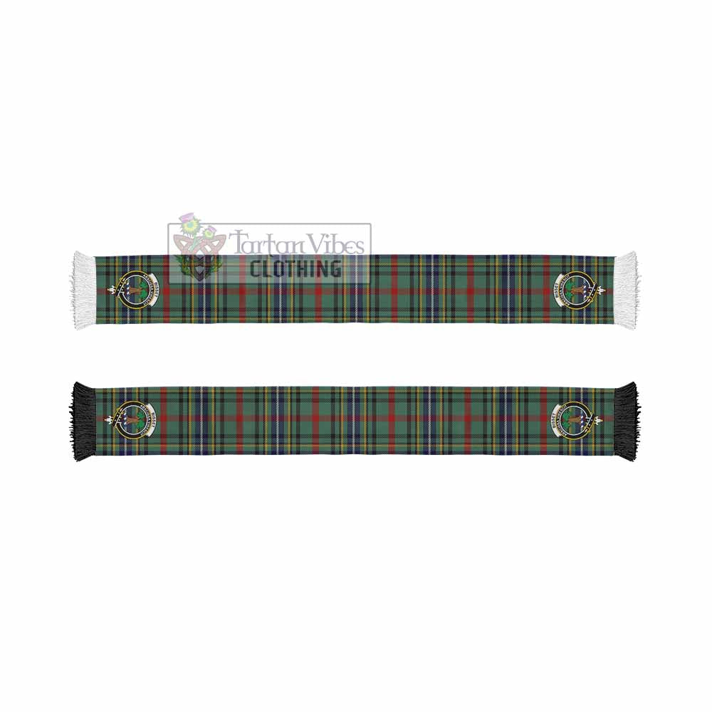 Bisset Tartan Ruffneck Scarf with Family Crest - Tartan Vibes Clothing