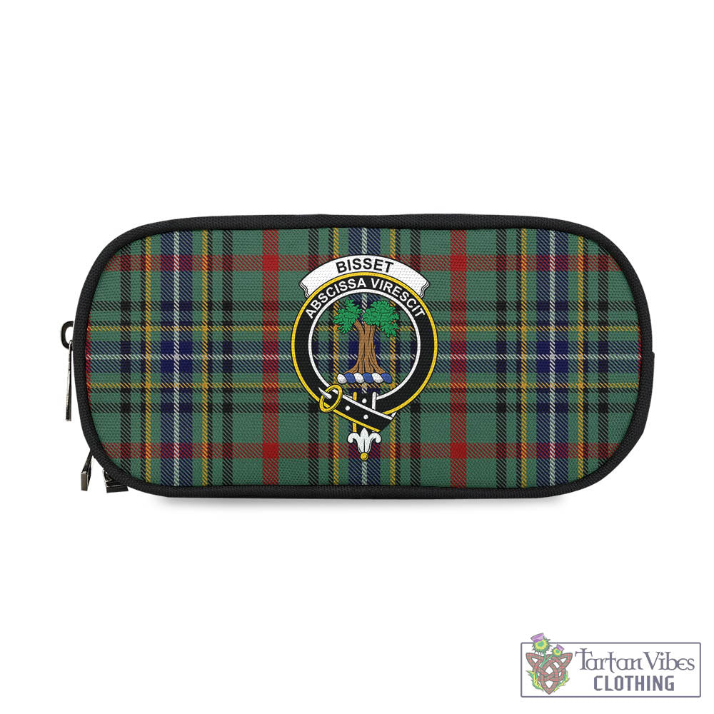 Bisset Tartan Pen and Pencil Case with Family Crest - Tartan Vibes Clothing