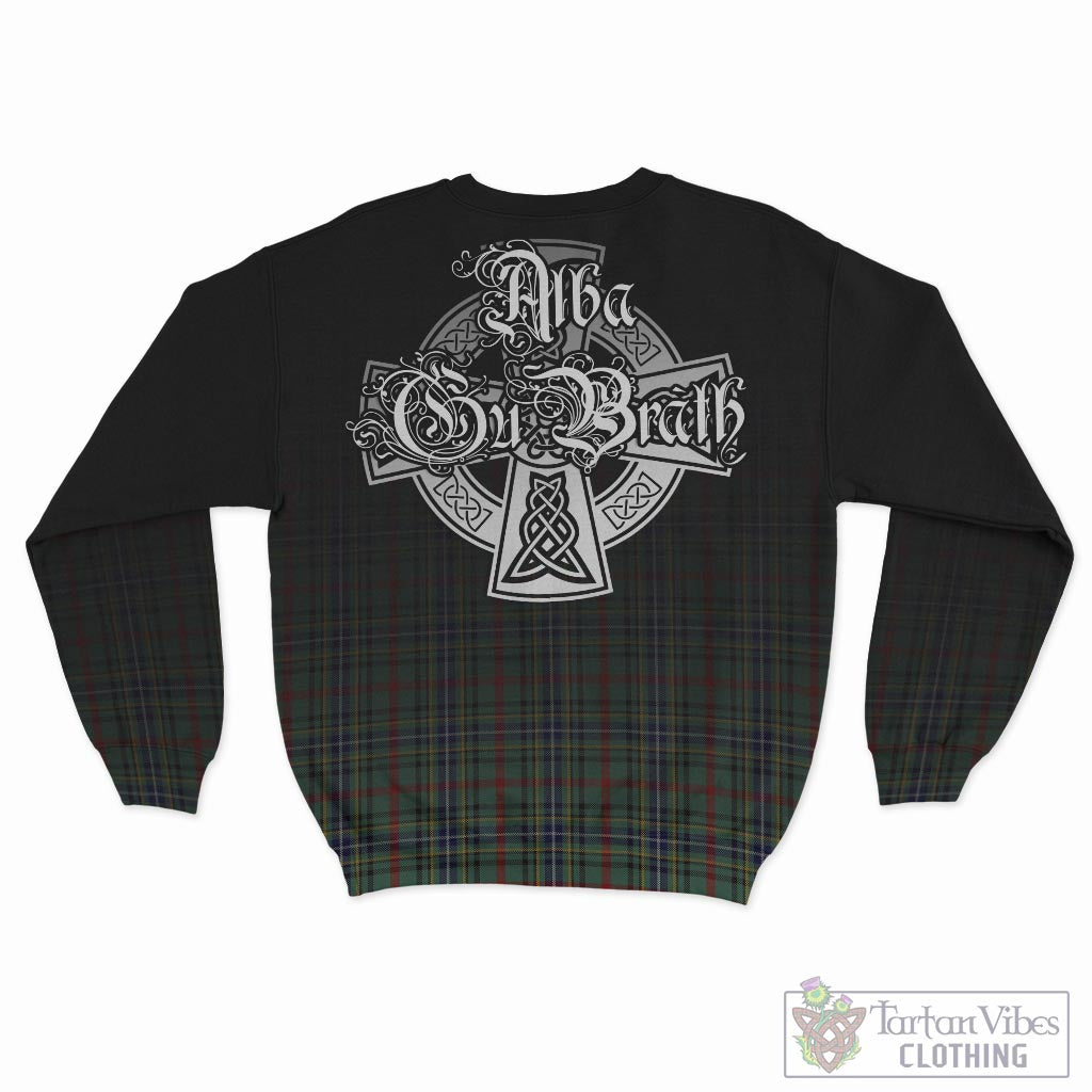 Tartan Vibes Clothing Bisset Tartan Sweatshirt Featuring Alba Gu Brath Family Crest Celtic Inspired