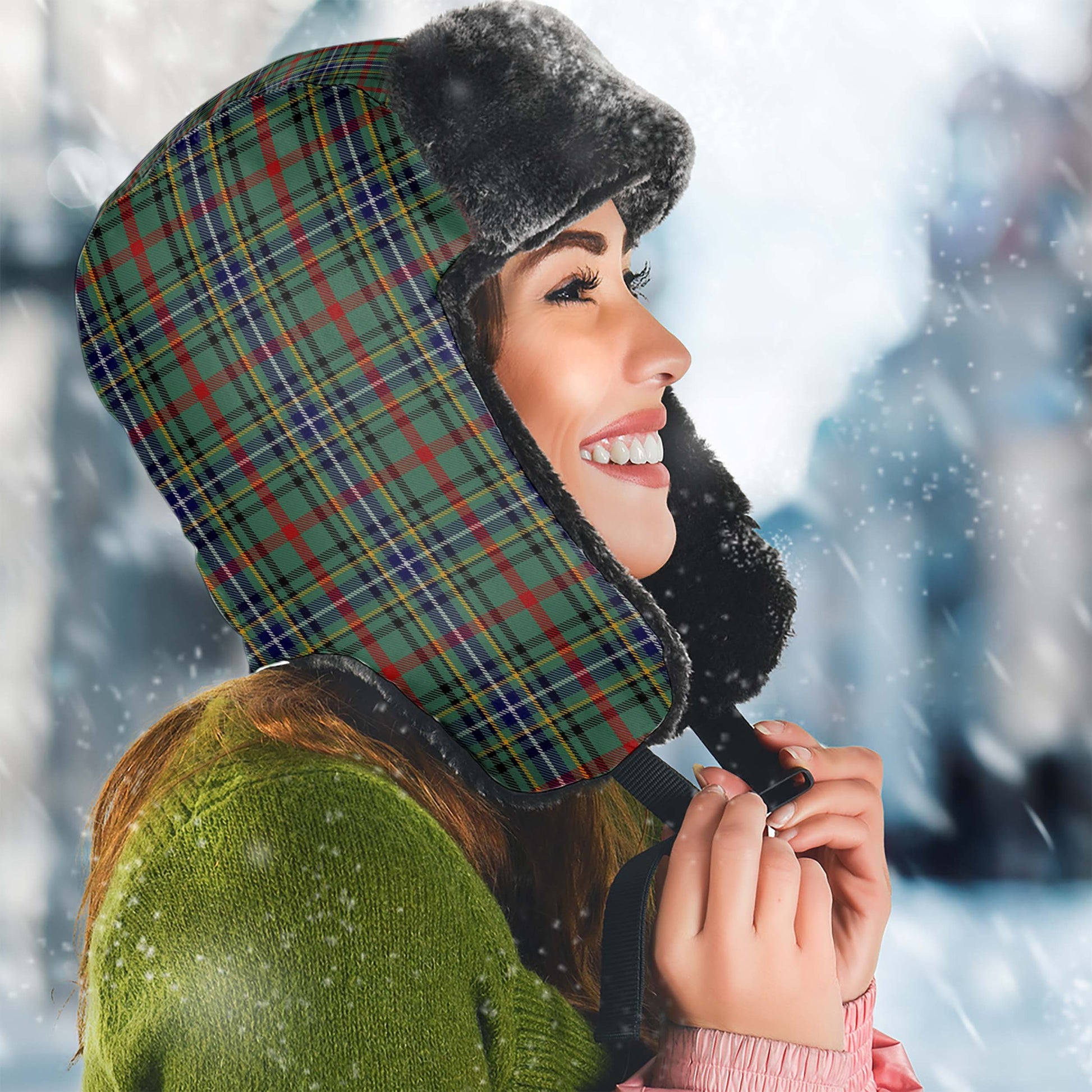 Bisset Tartan Winter Trapper Hat - Tartan Vibes Clothing