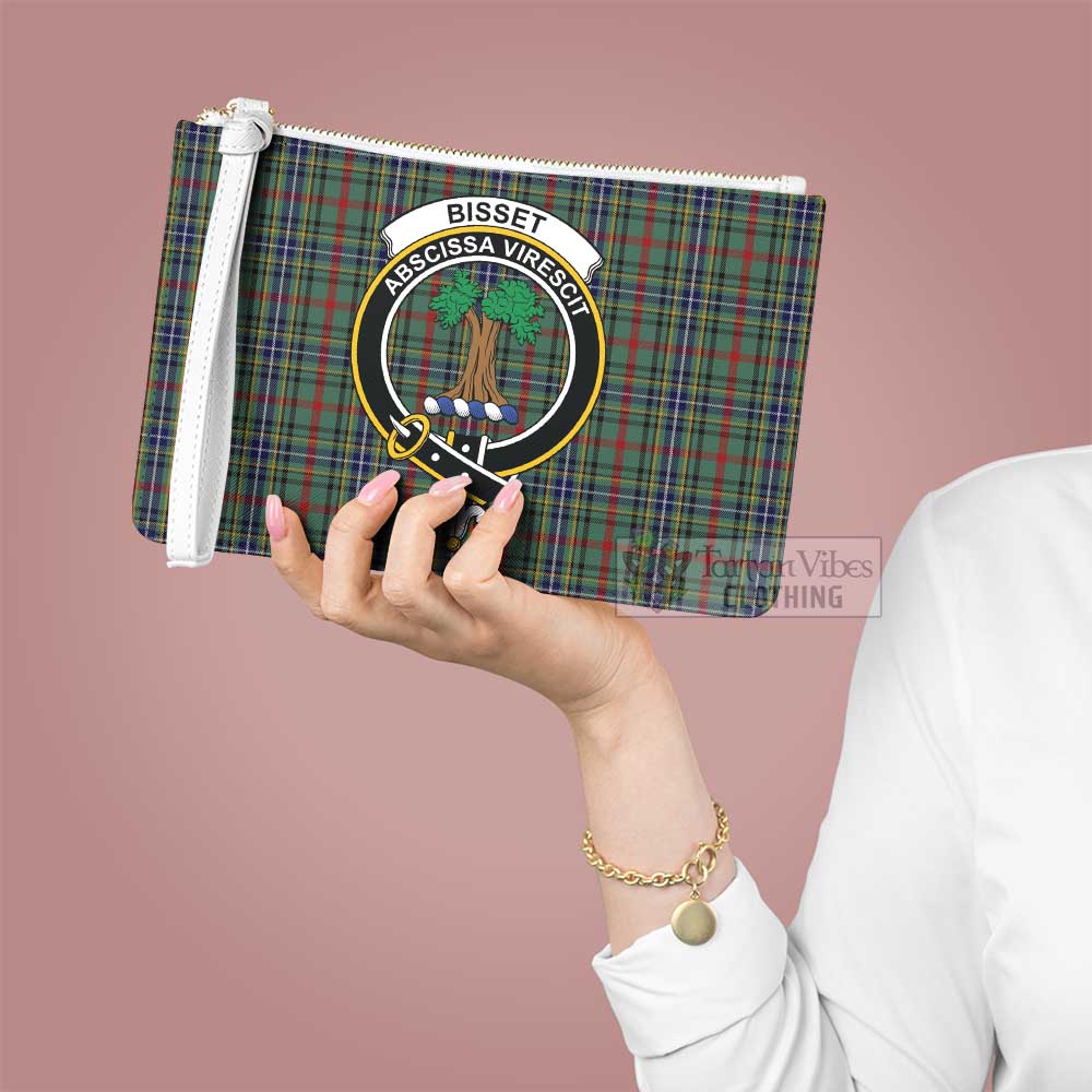 Tartan Vibes Clothing Bisset Family Crest Tartan Clutch Bag