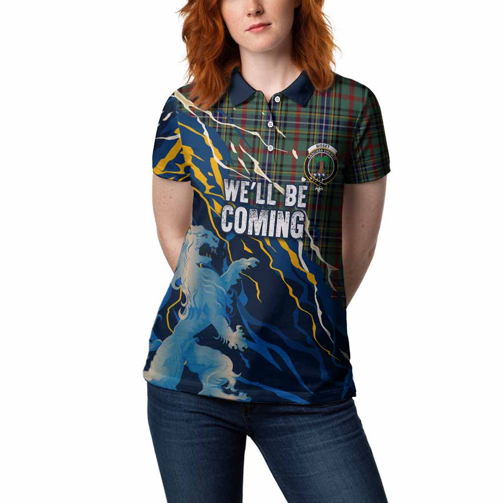 Bisset Scotland Tartan Women Polo Shirt WC2026 Football - We'll Be Coming