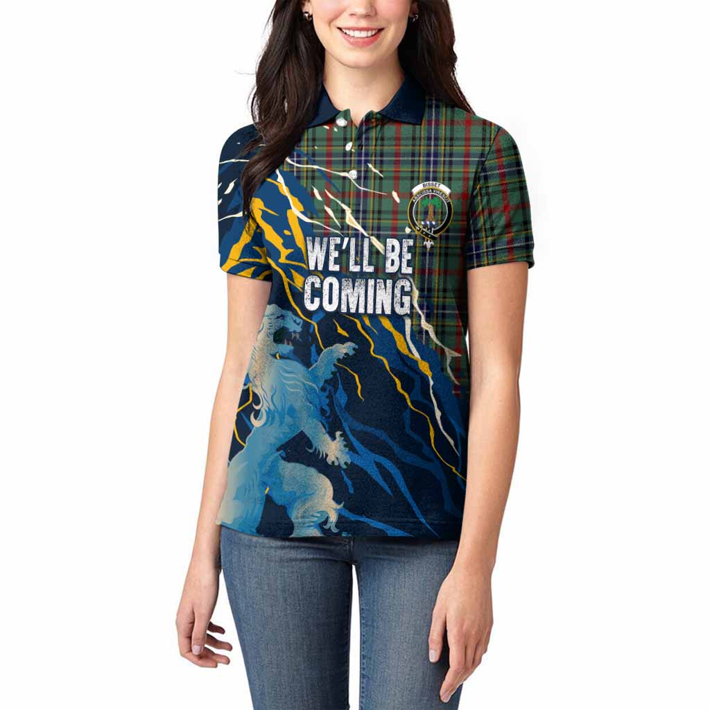 Bisset Scotland Tartan Women Polo Shirt WC2026 Football - We'll Be Coming
