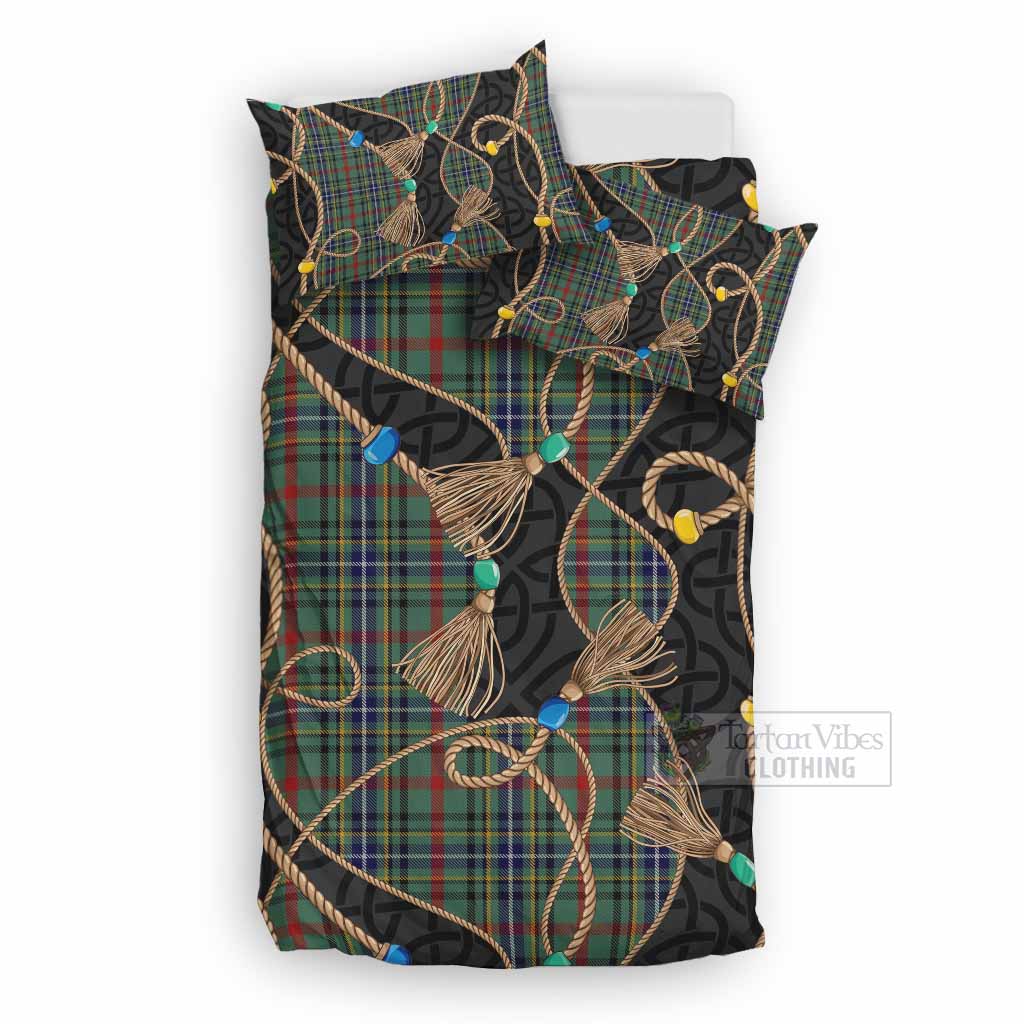 Bisset Scottish Tartan Twisted Ropes Stylized Bedding Set UK Bedding Set UK Double 79*79 inch - Tartan Vibes Clothing