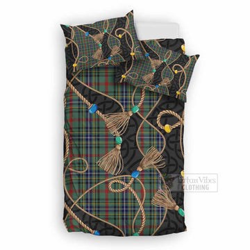Bisset Scottish Tartan Twisted Ropes Stylized Bedding Set UK Bedding Set UK Double 79*79 inch - Tartan Vibes Clothing