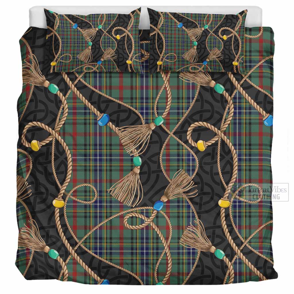Bisset Scottish Tartan Twisted Ropes Stylized Bedding Set UK Bedding Set UK Super King 104*94 inch - Tartan Vibes Clothing