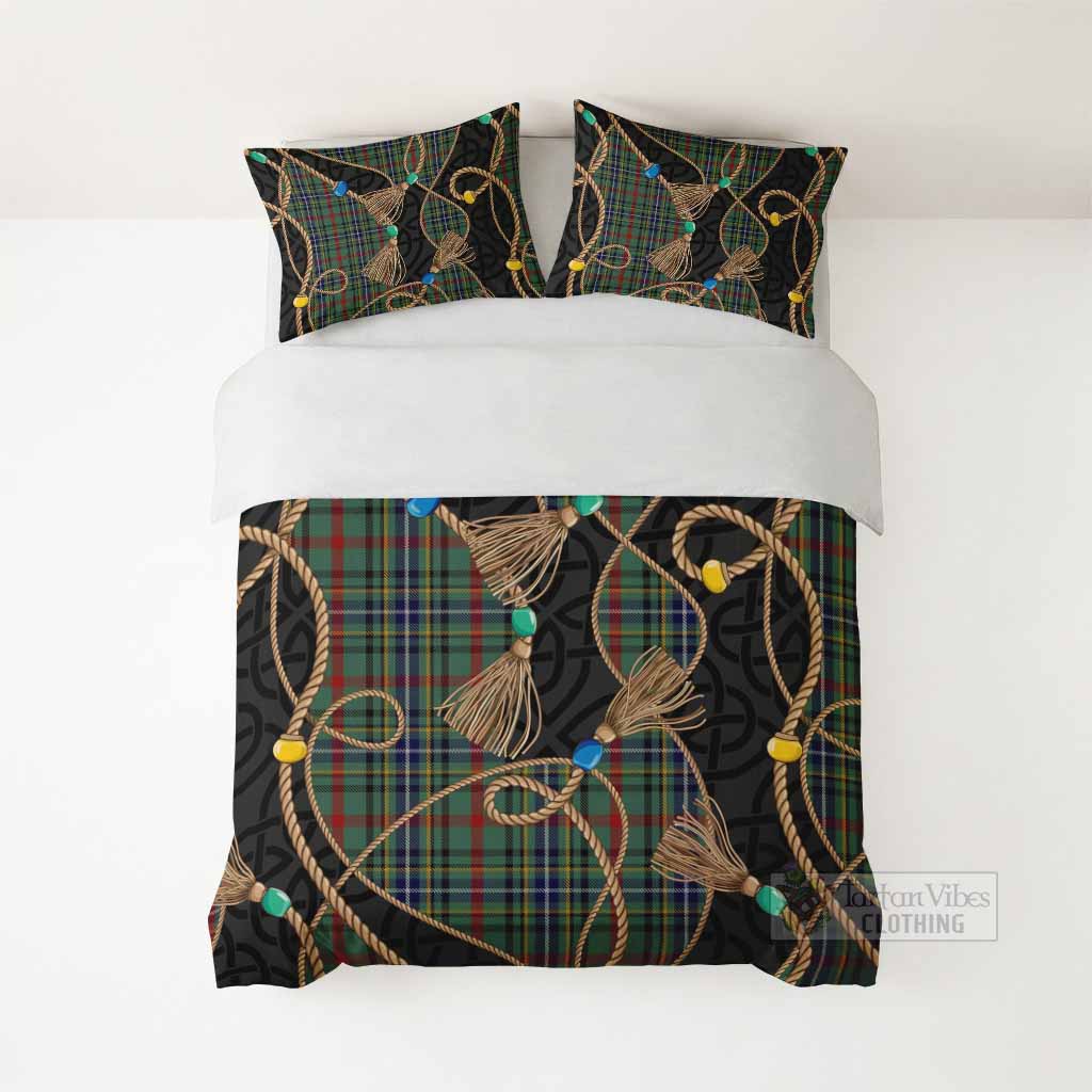 Bisset Scottish Tartan Twisted Ropes Stylized Bedding Set - Tartan Vibes Clothing