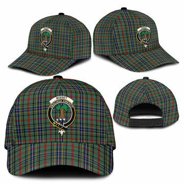 Bisset Tartan Classic Cap with Family Crest