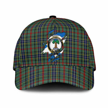 Bisset Tartan Classic Cap with Family Crest In Me Style