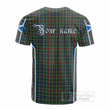 Bisset Tartan Crest Cotton T-shirt Scotland Coat of Arm Flag Style - Tartan Vibes Clothing