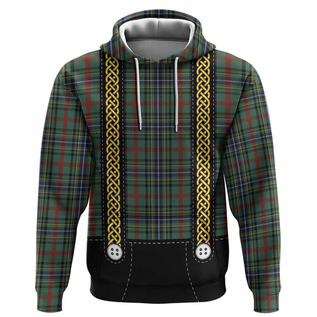 Bisset Tartan Lederhosen Costume Hoodie Scotland Celtic Knot Motif