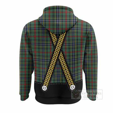 Bisset Tartan Lederhosen Costume Hoodie Scotland Celtic Knot Motif