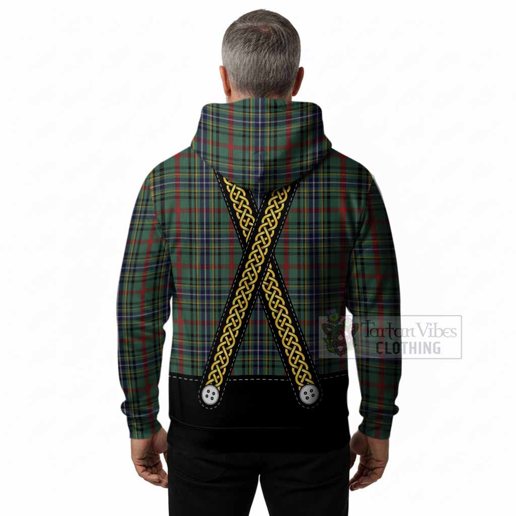 Bisset Tartan Lederhosen Costume Hoodie Scotland Celtic Knot Motif