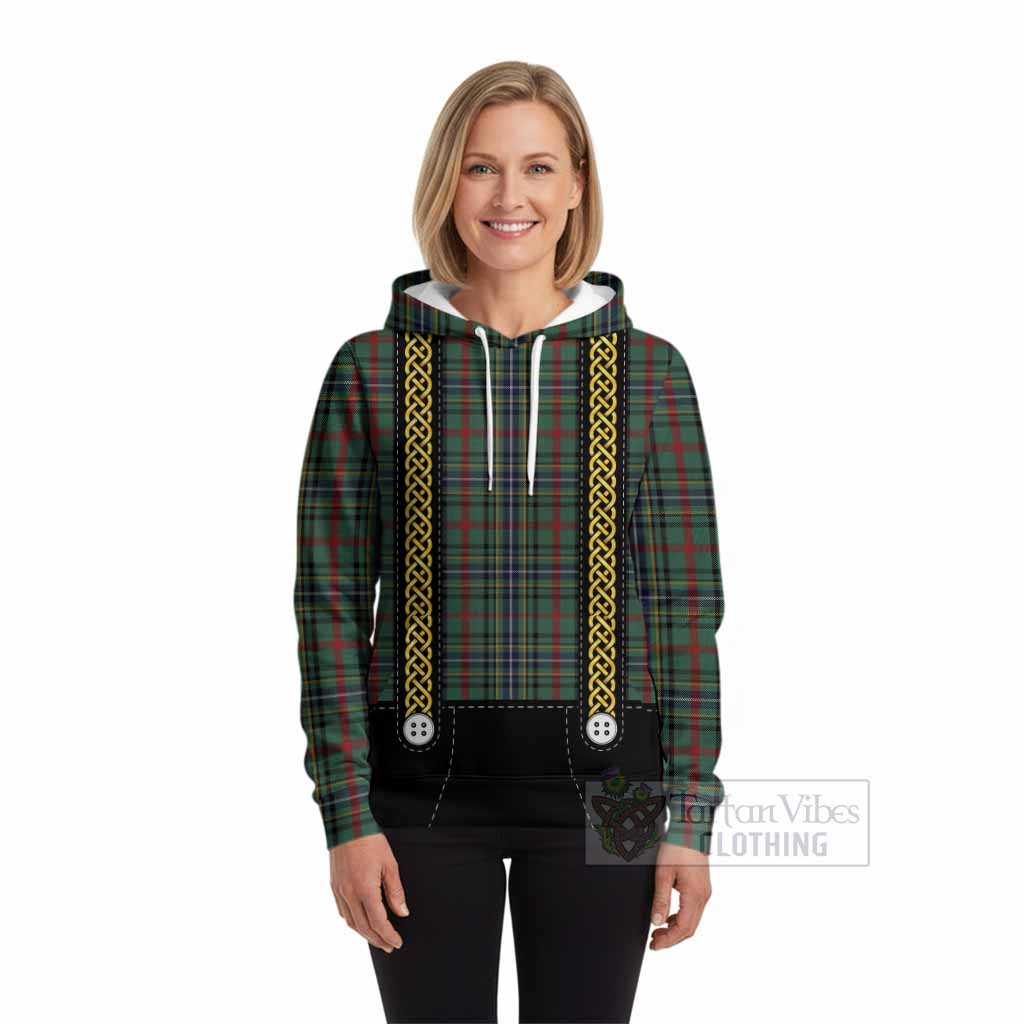 Bisset Tartan Lederhosen Costume Hoodie Scotland Celtic Knot Motif