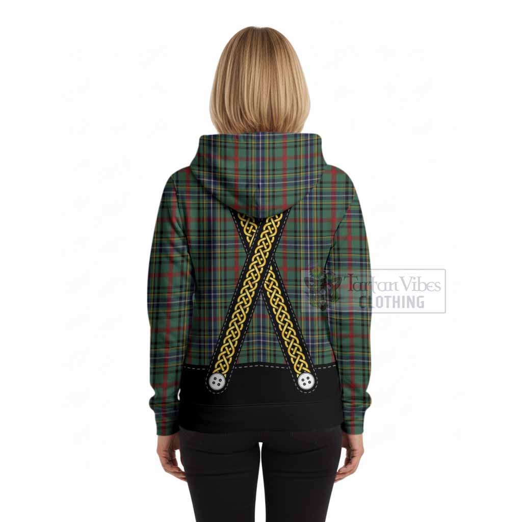 Bisset Tartan Lederhosen Costume Hoodie Scotland Celtic Knot Motif