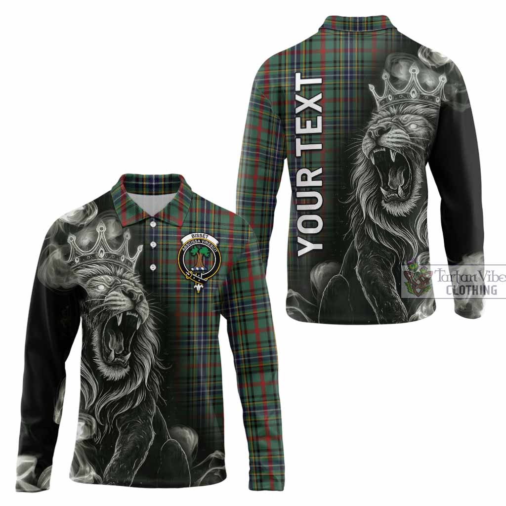 Bisset Tartan Long Sleeve Polo Shirt Roaring Lion Heritage