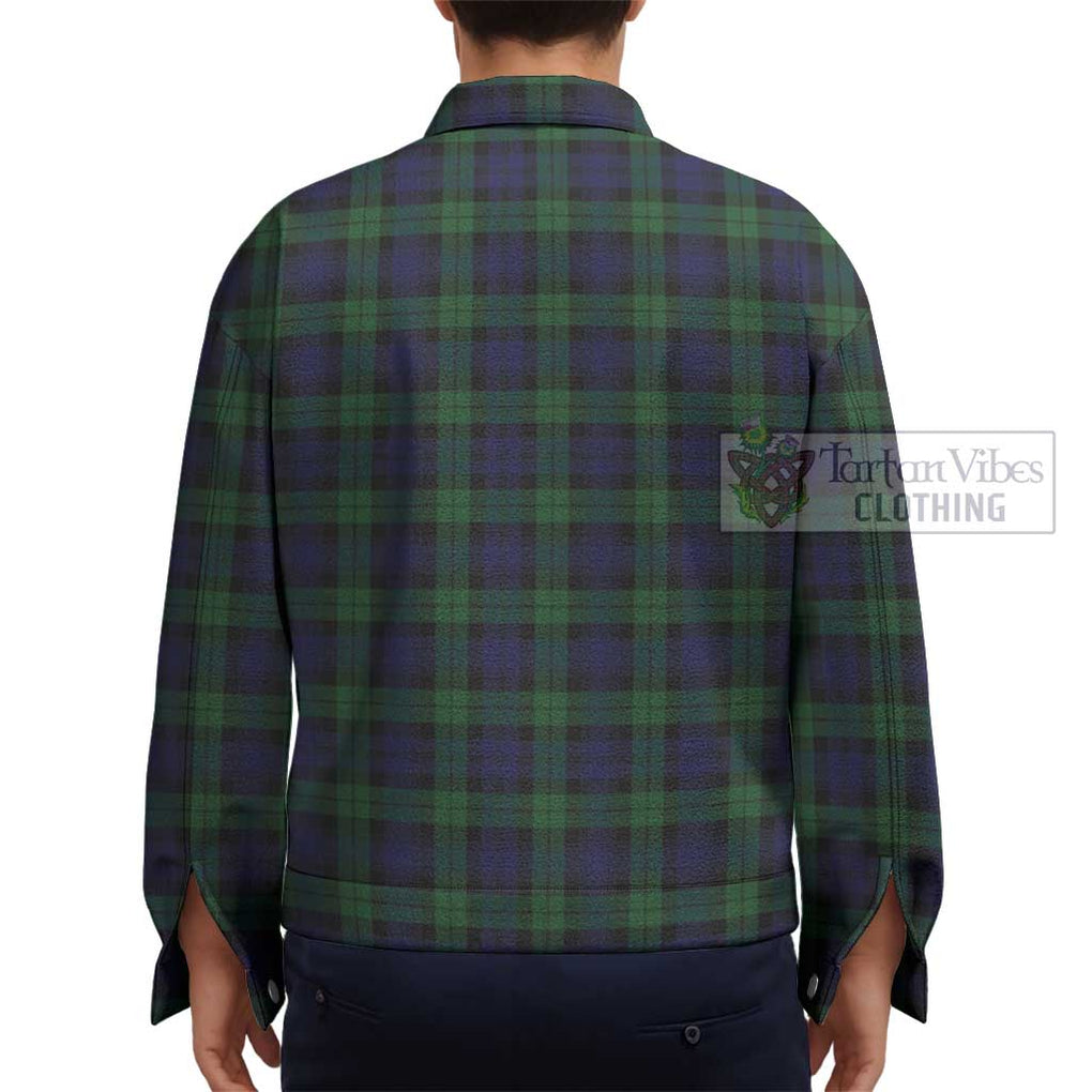 Black Watch Tartan Unisex Lapel Cotton Jacket - Tartan Vibes Clothing