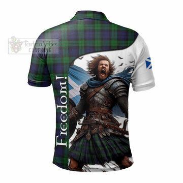 Black Watch Crest Tartan Polo Shirt Inspired by the Freedom of Scottish Warrior