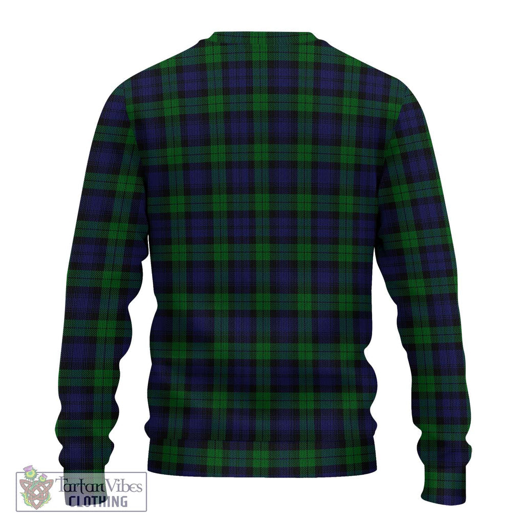 Black Watch Tartan Knitted Sweater with Family Crest DNA In Me Style - Tartanvibesclothing Shop
