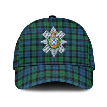 Black Watch Ancient Tartan Classic Cap with Family Crest