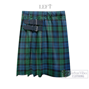 Black Watch Ancient Tartan Men's Pleated Skirt - Fashion Casual Retro Scottish Kilt Style