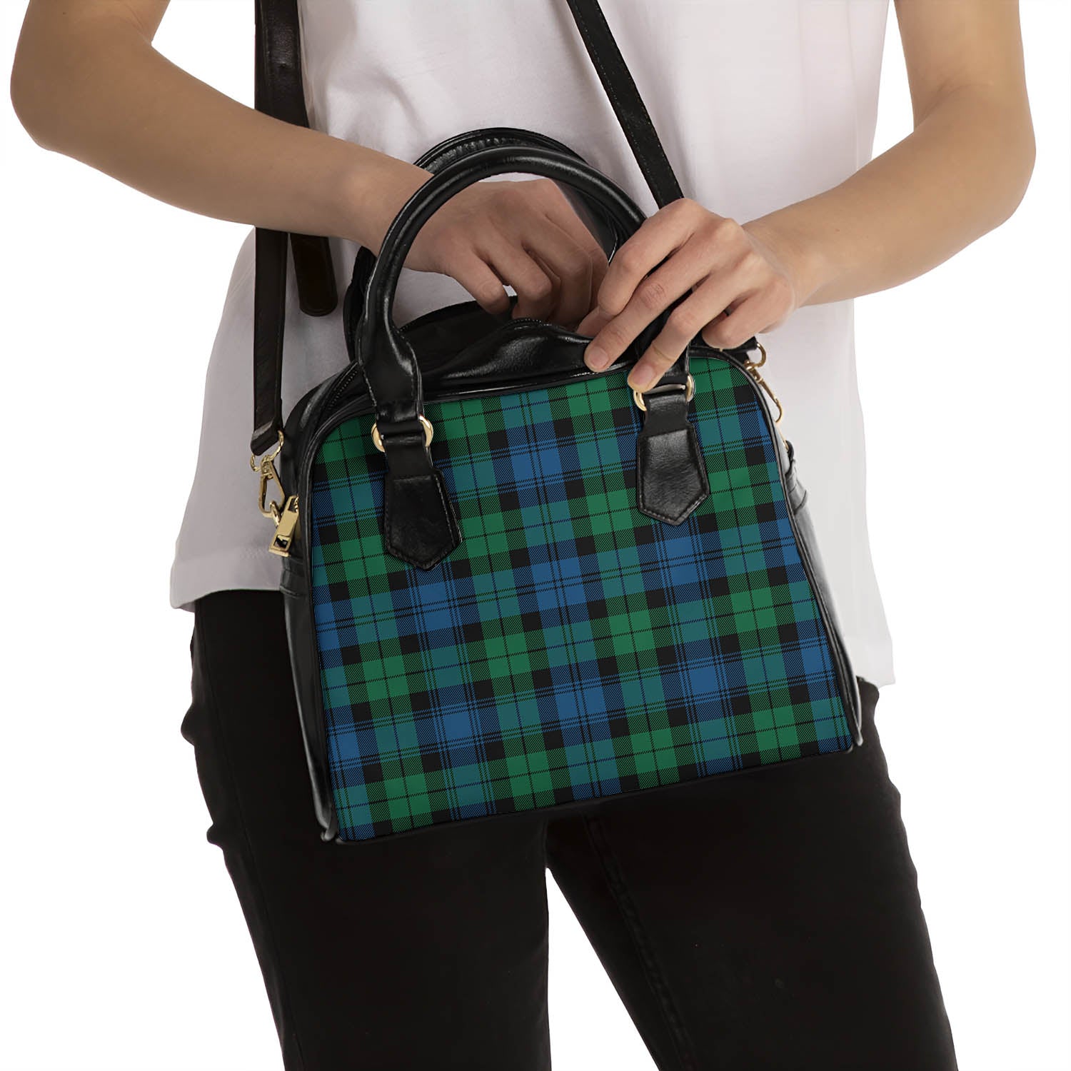 Black Watch Ancient Tartan Shoulder Handbags - Tartanvibesclothing
