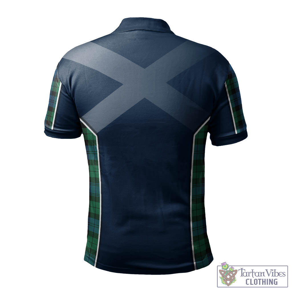 Tartan Vibes Clothing Black Watch Ancient Tartan Men's Polo Shirt with Family Crest and Lion Rampant Vibes Sport Style