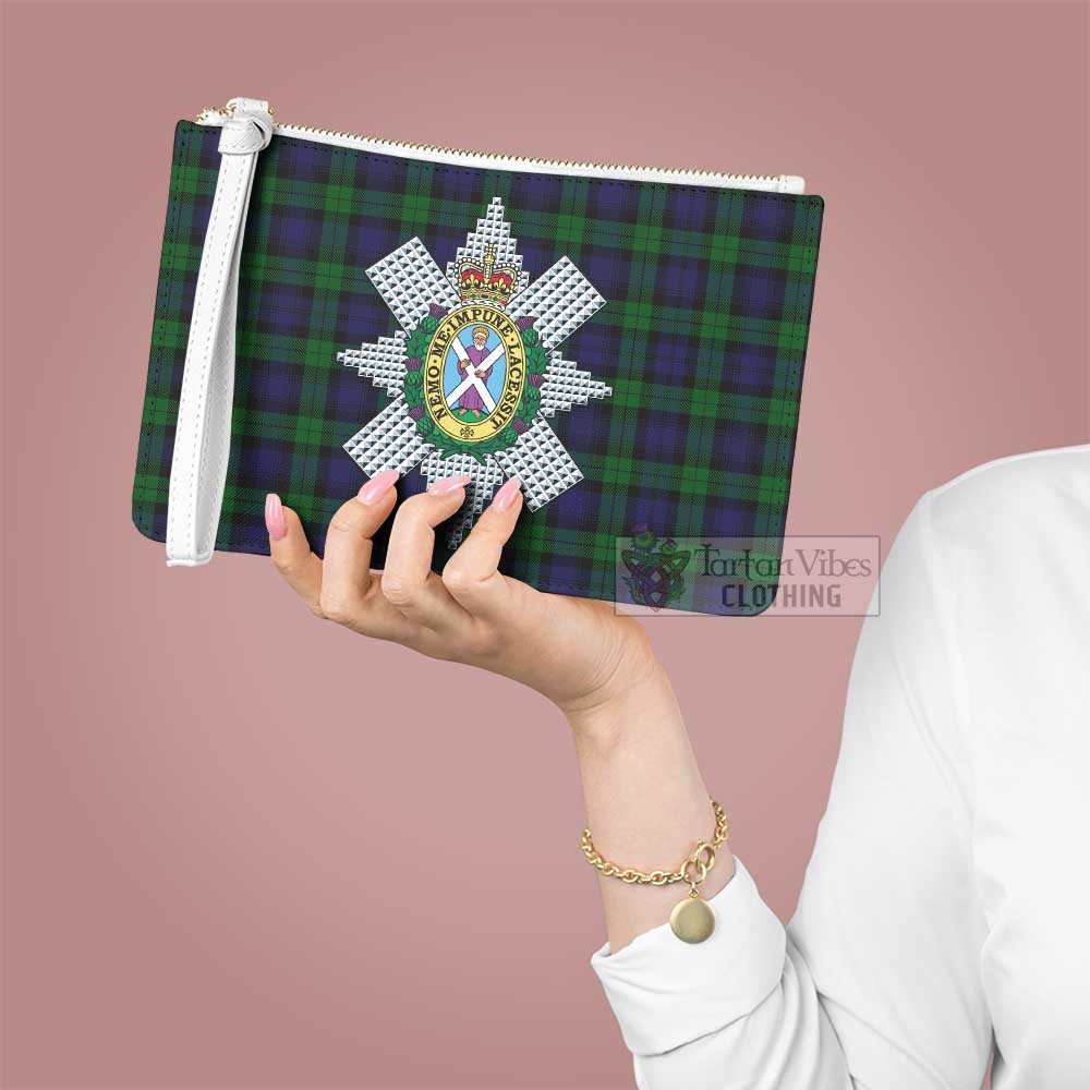 Tartan Vibes Clothing Black Watch Family Crest Tartan Clutch Bag