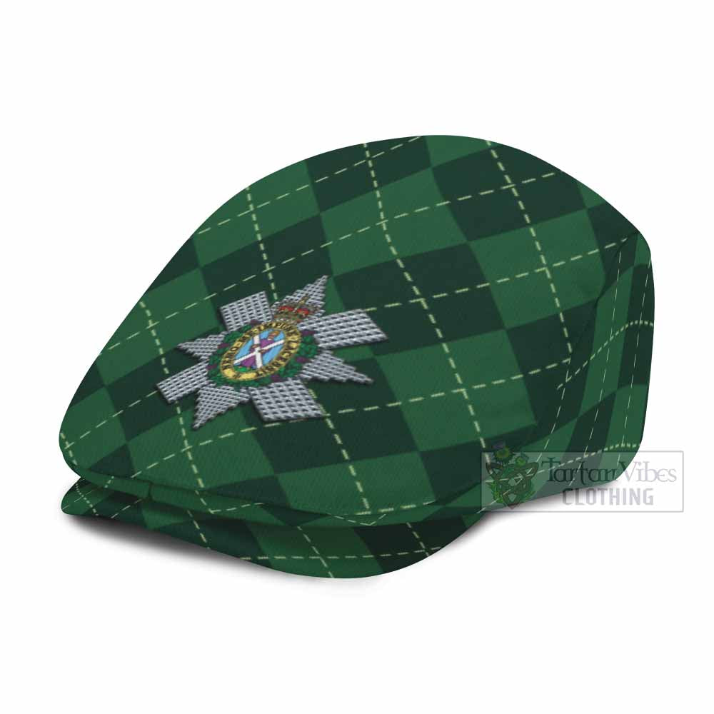Black Watch Scottish Family Crest Flat Cap Green Argyle Classic Style - Tartan Vibes Clothing