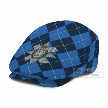 Black Watch Scottish Family Crest Flat Cap, Jeff Cap Navy Argyle Classic Style