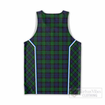 Black Watch Tartan Crest Men Tank Top Scotland Coat of Arm Flag Style - Tartan Vibes Clothing