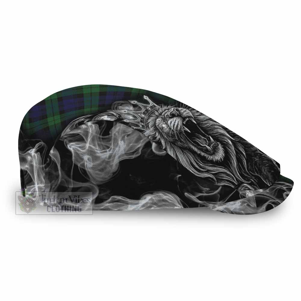 Black Watch Tartan Flat Cap, Jeff Cap Roaring Lion Heritage