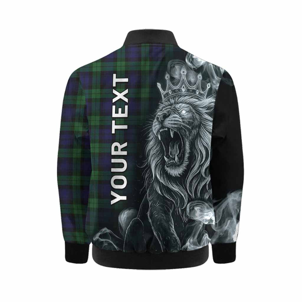 Black Watch Tartan Kid Bomber Jacket Roaring Lion Heritage