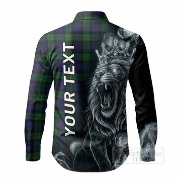 Black Watch Tartan Long Sleeve Button Shirts Roaring Lion Heritage