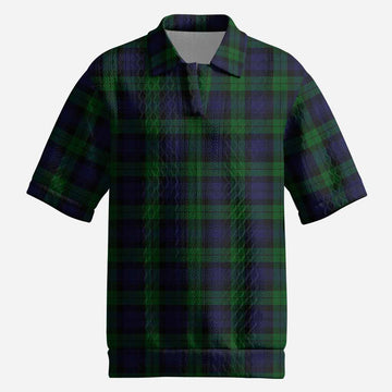 Black Watch Tartan Men’s Polo Sweater Top