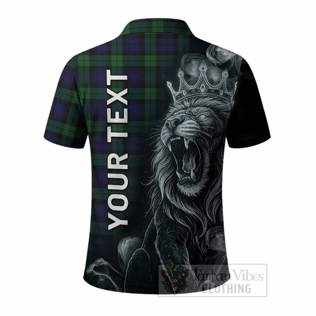 Black Watch Tartan Polo Shirt Roaring Lion Heritage