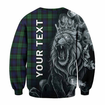 Black Watch Tartan Sweatshirt Roaring Lion Heritage