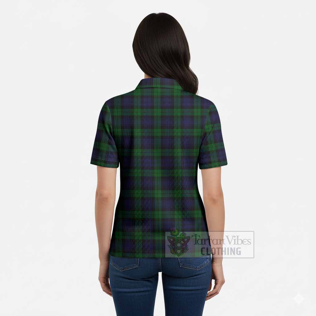 Black Watch Tartan Women’s Polo Sweater Top