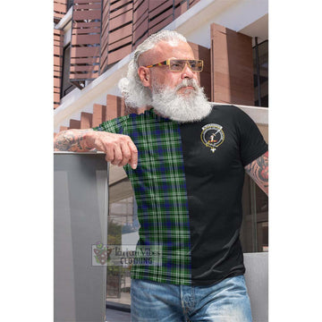 Blackadder Tartan Cotton T-shirt with Family Crest and Half Of Me Style Men's Shirt - Tartan Vibes Clothing