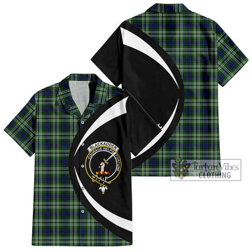 Blackadder Tartan Hawaiian Shirt with Family Crest Circle Style Kid - Tartan Vibes Clothing