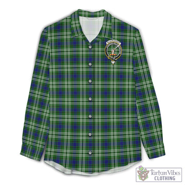 Blackadder Tartan Women's Casual Shirt with Family Crest Female - Tartan Vibes Clothing