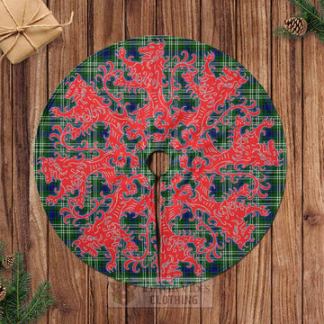 Tartan Vibes Clothing Blackadder Tartan Christmas Tree Skirt Lion Rampant Style