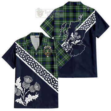 Blackadder Tartan Hawaiian Shirt Featuring Thistle and Scotland Map Kid - Tartan Vibes Clothing