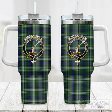 Blackadder Tartan Tumbler with Handle with Family Crest One Size 40 OZ - Tartan Vibes Clothing